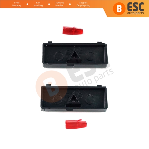 2 Pieces Air Conditioner Climate Control Switch Panel Temperature Up Button Covers for BMW X5 E53 2000-2006 5 Series E39 1996-2003 64116915812