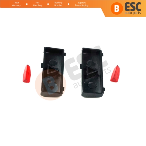 2 Pieces Air Conditioner Climate Control Switch Panel Temperature Up Button Covers for BMW X5 E53 2000-2006 5 Series E39 1996-2003 64116915812