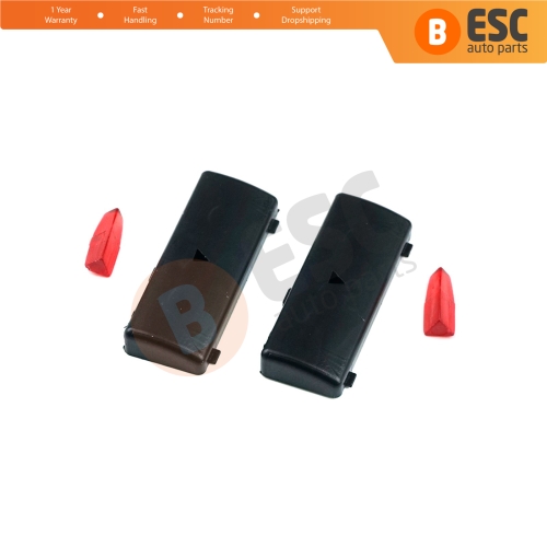 2 Pieces Air Conditioner Climate Control Switch Panel Temperature Up Button Covers for BMW X5 E53 2000-2006 5 Series E39 1996-2003 64116915812