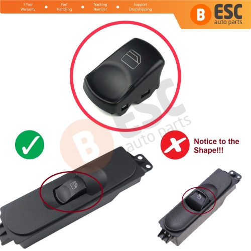 Passenger Window Switch Button Cover For Mercedes Sprinter MK2 W906 2006-2020 VW Crafter MK1 2006-2017 A9065451913 