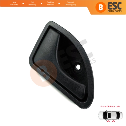 Interior Left Door Handle Black Color For Renault Kangoo MK1 KC FC Twingo MK1 C06 S06 Nissan Kubistar X76 8200259376