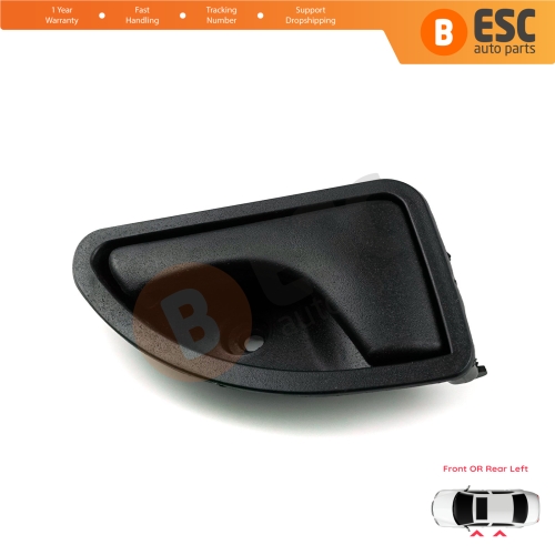 Interior Left Door Handle Black Color For Renault Kangoo MK1 KC FC Twingo MK1 C06 S06 Nissan Kubistar X76 8200259376