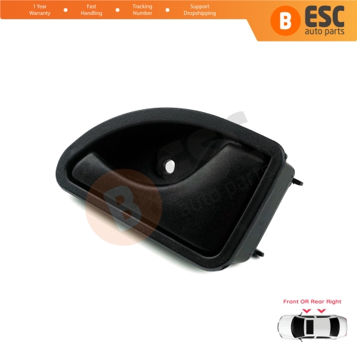 Interior Right Door Handle Black Color For Renault Kangoo MK1 KC FC Twingo MK1 C06 S06 Nissan Kubistar X76 8200259376