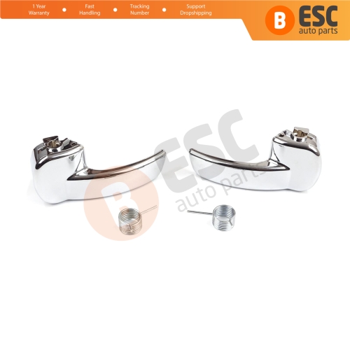 Interior Front or Rear Door Chrome Handle Right and Left Side For Nissan Qashqai 2007-2013 J10 Dualis 80670JD00E 80671JD00E