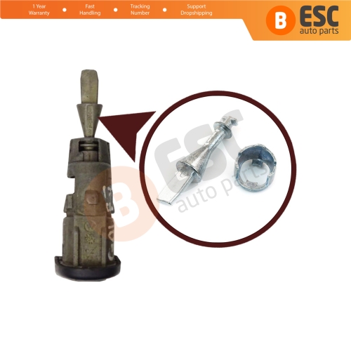 Front Door Lock Barrel Repair Kit 52 mm 1K0837167 for VW Golf MK5