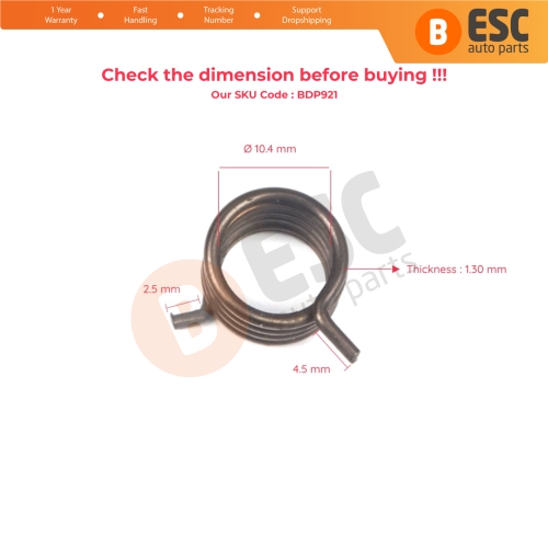 Ignition Switch Barrel Key Lock Cylinder Repair Spring for Fiat Ducato