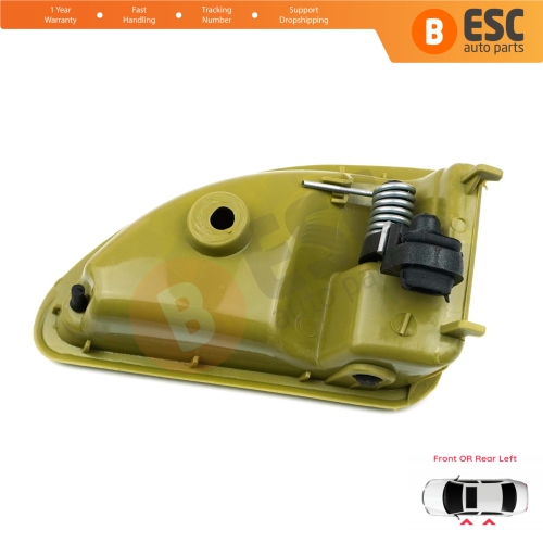 Interior Left Door Handle Olive Green Color For Renault Kangoo MK1 KC FC Twingo MK1 C06 S06 Nissan Kubistar X76 8200259376