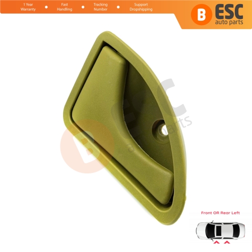 Interior Left Door Handle Olive Green Color For Renault Kangoo MK1 KC FC Twingo MK1 C06 S06 Nissan Kubistar X76 8200259376