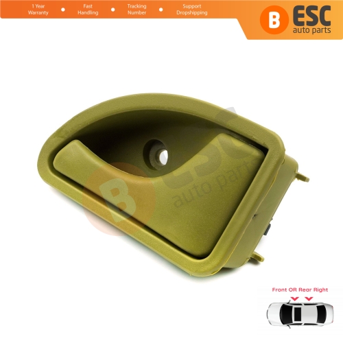 Interior Right Door Handle Olive Green Color For Renault Kangoo MK1 KC FC Twingo MK1 C06 S06 Nissan Kubistar X76 8200259376