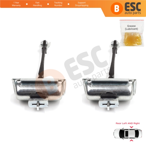 2 Pieces Rear Door Hinge Stop Check Strap Limiter for Vauxhall Opel Astra J P10 MK6 2009-2015 13270612