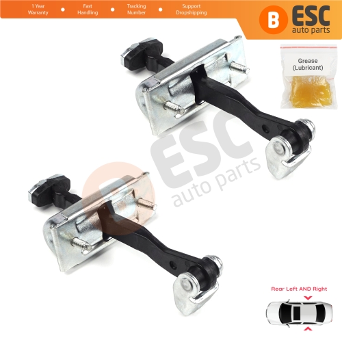 2 Pieces Rear Door Hinge Stop Check Strap Limiter for Ford Focus MK2 C-Max  MK1 Kuga MK1 1641573