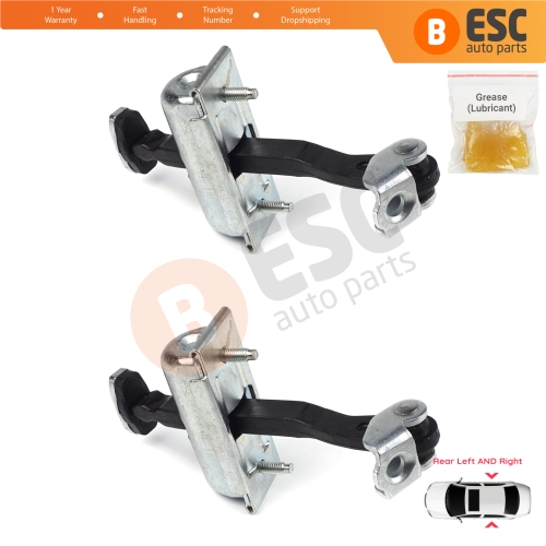 2 Pieces Rear Door Hinge Stop Check Strap Limiter for Ford Focus MK2 C-Max  MK1 Kuga MK1 1641573
