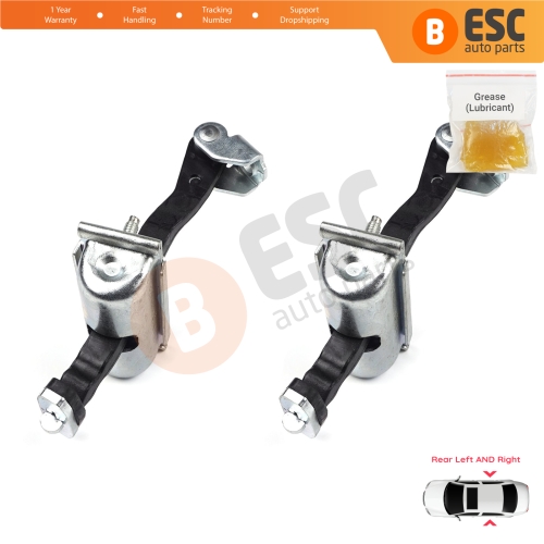 2 Pieces Rear Door Hinge Stop Check Strap Limiter for Ford Focus MK2 C-Max  MK1 Kuga MK1 1641573