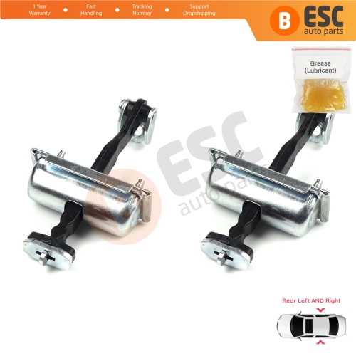 2 Pieces Rear Door Hinge Stop Check Strap Limiter for Ford Focus MK2 C-Max  MK1 Kuga MK1 1641573