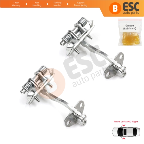 2 Pieces Front Door Hinge Stop Check Strap Limiter for Peugeot 306 1993-2002 9181E5