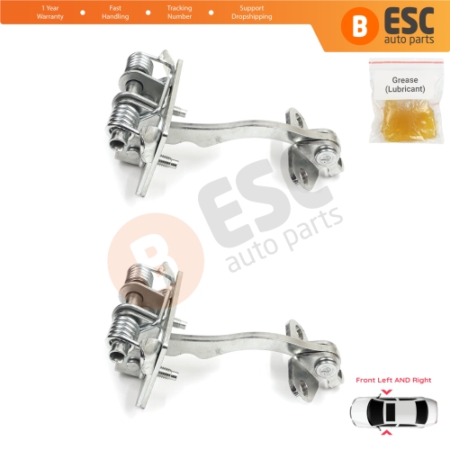2 Pieces Front Door Hinge Stop Check Strap Limiter for Peugeot 306 1993-2002 9181E5