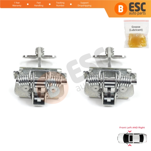 2 Pieces Front Door Hinge Stop Check Strap Limiter for Peugeot 306 1993-2002 9181E5