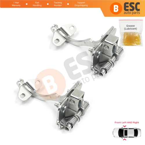 2 Pieces Front Door Hinge Stop Check Strap Limiter for Peugeot 306 1993-2002 9181E5