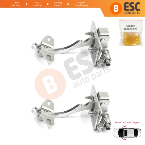 2 Pieces Front Door Hinge Stop Check Strap Limiter for Peugeot 306 1993-2002 9181E5