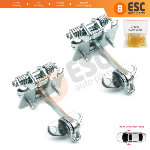 2 Pieces Front Door Hinge Stop Check Strap Limiter for Citroen Xsara Picasso 1999-2012 9181E6