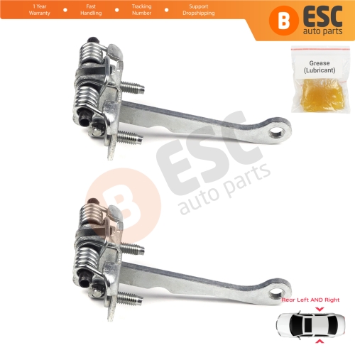 2 Pieces Rear Door Hinge Stop Check Strap Limiter for Peugeot 106 1991-2004 Citroen Saxo 1996-2004 9181H4