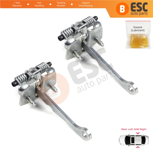 2 Pieces Rear Door Hinge Stop Check Strap Limiter for Peugeot 106 1991-2004 Citroen Saxo 1996-2004 9181H4