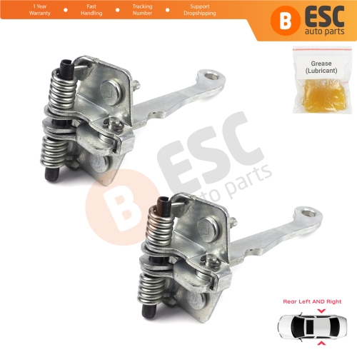 2 Pieces Rear Door Hinge Stop Check Strap Limiter for Peugeot 106 1991-2004 Citroen Saxo 1996-2004 9181H4