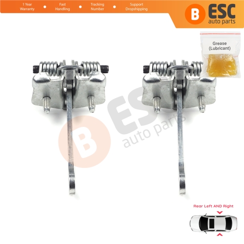 2 Pieces Rear Door Hinge Stop Check Strap Limiter for Peugeot 106 1991-2004 Citroen Saxo 1996-2004 9181H4