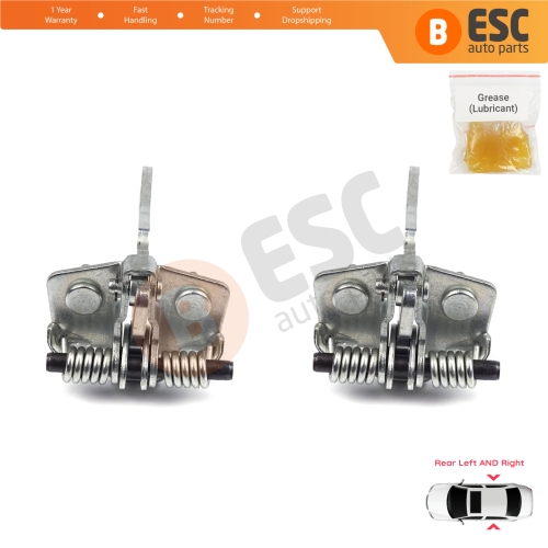 2 Pieces Rear Door Hinge Stop Check Strap Limiter for Peugeot 106 1991-2004 Citroen Saxo 1996-2004 9181H4