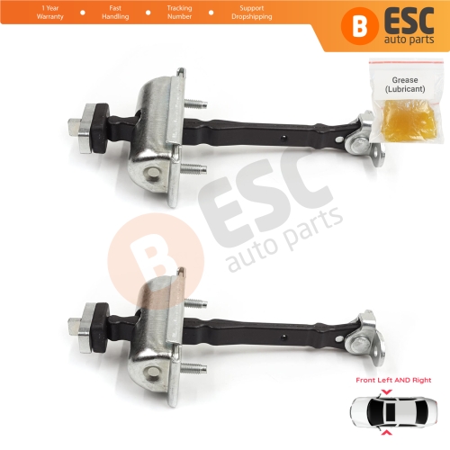2 Pieces Front Door Hinge Stop Check Strap Limiter for Jaguar S-Type X200 1999-2008 XR857260