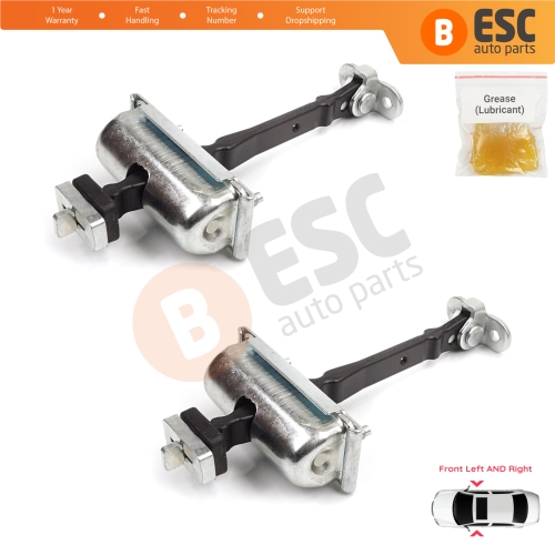 2 Pieces Front Door Hinge Stop Check Strap Limiter for Jaguar S-Type X200 1999-2008 XR857260