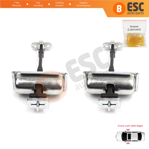 2 Pieces Front Door Hinge Stop Check Strap Limiter for Jaguar S-Type X200 1999-2008 XR857260