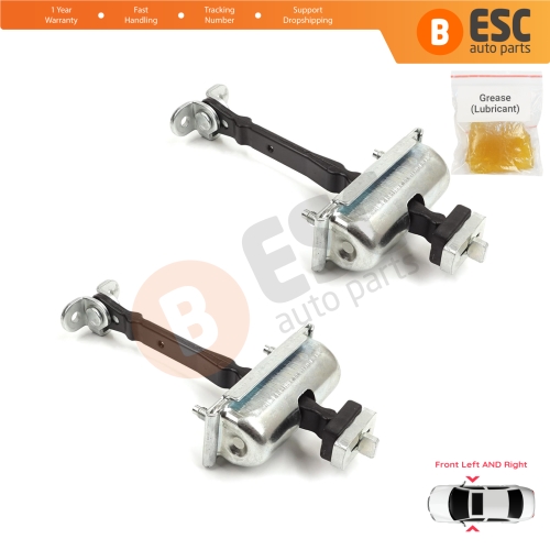 2 Pieces Front Door Hinge Stop Check Strap Limiter for Jaguar S-Type X200 1999-2008 XR857260