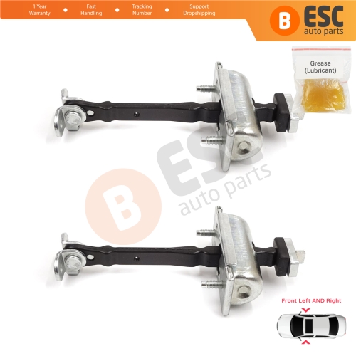 2 Pieces Front Door Hinge Stop Check Strap Limiter for Jaguar S-Type X200 1999-2008 XR857260