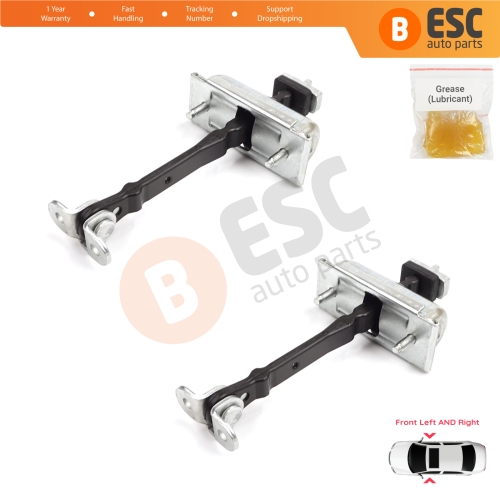 2 Pieces Front Door Hinge Stop Check Strap Limiter for Jaguar S-Type X200 1999-2008 XR857260
