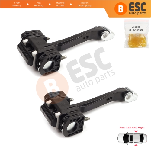 2 Pieces Rear Door Hinge Stop Check Strap Limiter for Peugeot 508 MK1 2010-2018 9670519680