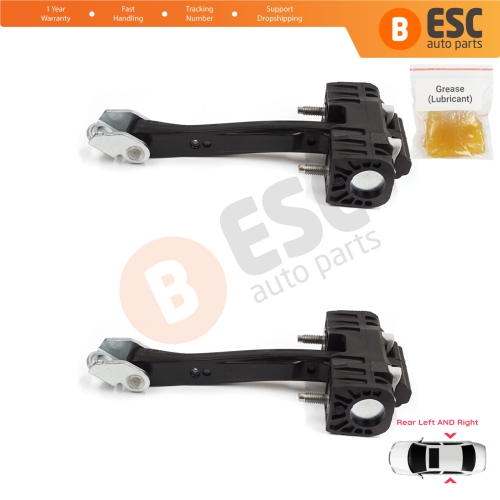 2 Pieces Rear Door Hinge Stop Check Strap Limiter for Peugeot 508 MK1 2010-2018 9670519680