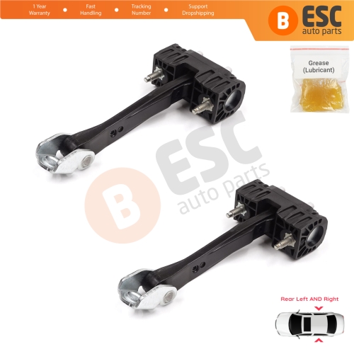 2 Pieces Rear Door Hinge Stop Check Strap Limiter for Peugeot 508 MK1 2010-2018 9670519680
