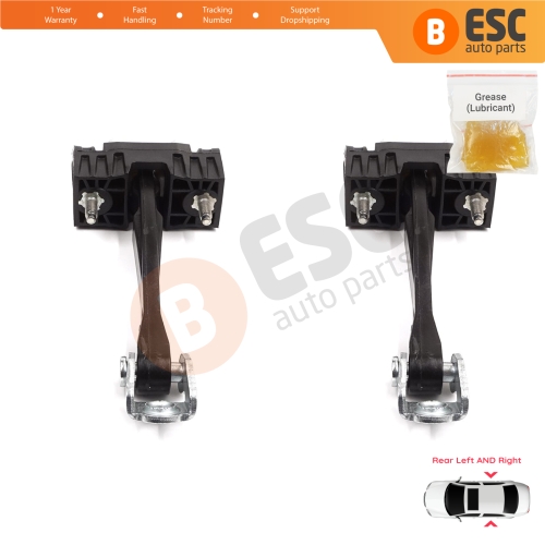2 Pieces Rear Door Hinge Stop Check Strap Limiter for Peugeot 508 MK1 2010-2018 9670519680