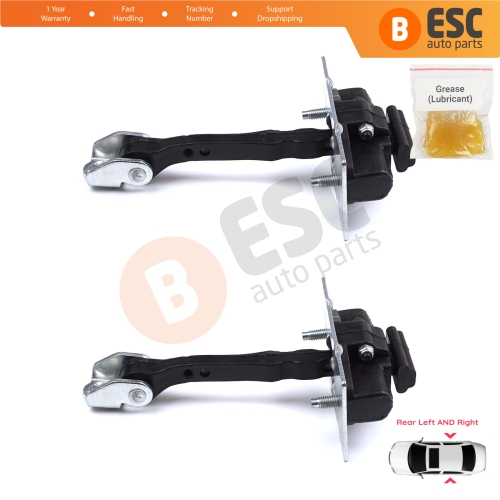 2 Pieces Rear Door Hinge Stop Check Strap Limiter for Peugeot 308 MK2 2013-2021 4/5 Door 9677467280
