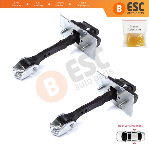 2 Pieces Rear Door Hinge Stop Check Strap Limiter for Peugeot 308 MK2 2013-2021 4/5 Door 9677467280