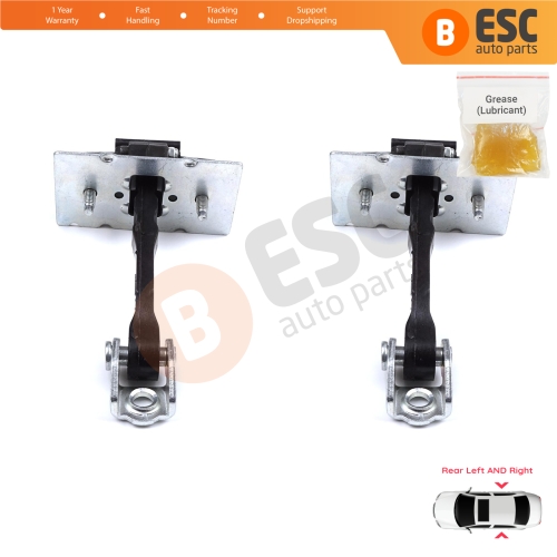 2 Pieces Rear Door Hinge Stop Check Strap Limiter for Peugeot 308 MK2 2013-2021 4/5 Door 9677467280