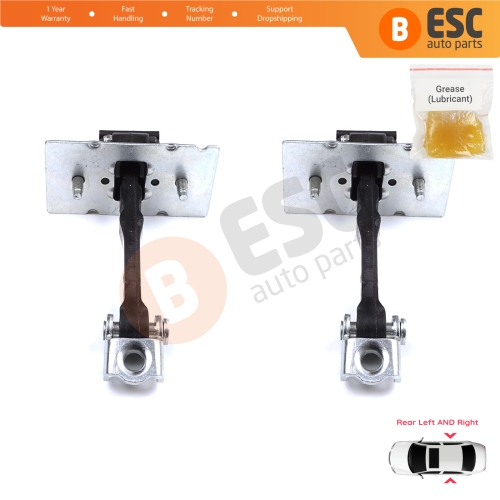 2 Pieces Rear Door Hinge Stop Check Strap Limiter for Peugeot 308 MK2 2013-2021 4/5 Door 9677467280