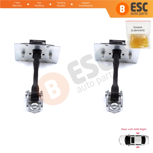 2 Pieces Rear Door Hinge Stop Check Strap Limiter for Peugeot 308 MK2 2013-2021 4/5 Door 9677467280