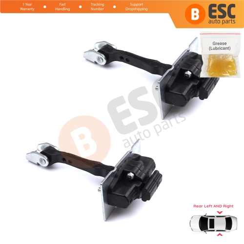 2 Pieces Rear Door Hinge Stop Check Strap Limiter for Peugeot 308 MK2 2013-2021 4/5 Door 9677467280