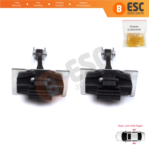 2 Pieces Rear Door Hinge Stop Check Strap Limiter for Peugeot 308 MK2 2013-2021 4/5 Door 9677467280