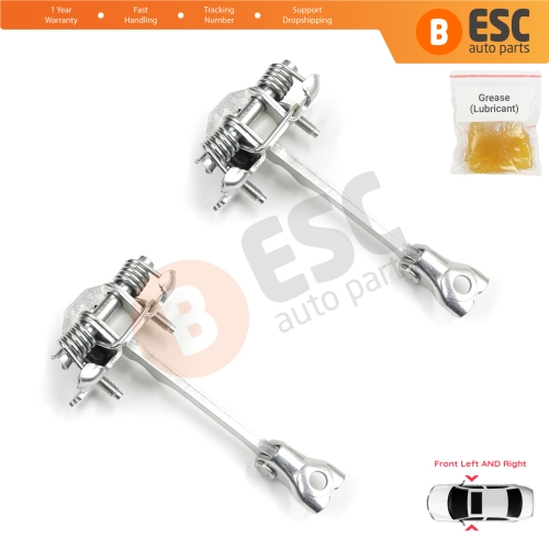 2 Pieces Front Door Hinge Stop Check Strap for Fiat Scudo Citroen Jumpy Dispatch Peugeot Expert Tepee MK2 2007-2016 9181K9 