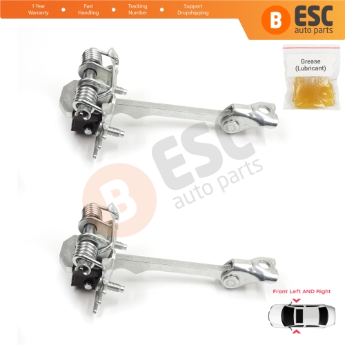 2 Pieces Front Door Hinge Stop Check Strap for Fiat Scudo Citroen Jumpy Dispatch Peugeot Expert Tepee MK2 2007-2016 9181K9 