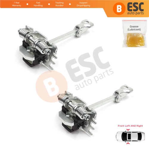 2 Pieces Front Door Hinge Stop Check Strap for Fiat Scudo Citroen Jumpy Dispatch Peugeot Expert Tepee MK2 2007-2016 9181K9 