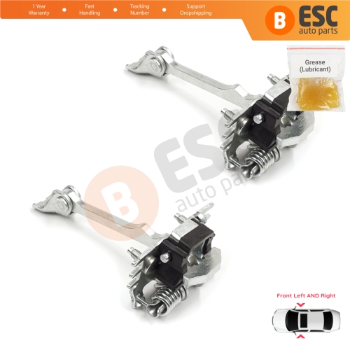 2 Pieces Front Door Hinge Stop Check Strap for Fiat Scudo Citroen Jumpy Dispatch Peugeot Expert Tepee MK2 2007-2016 9181K9 